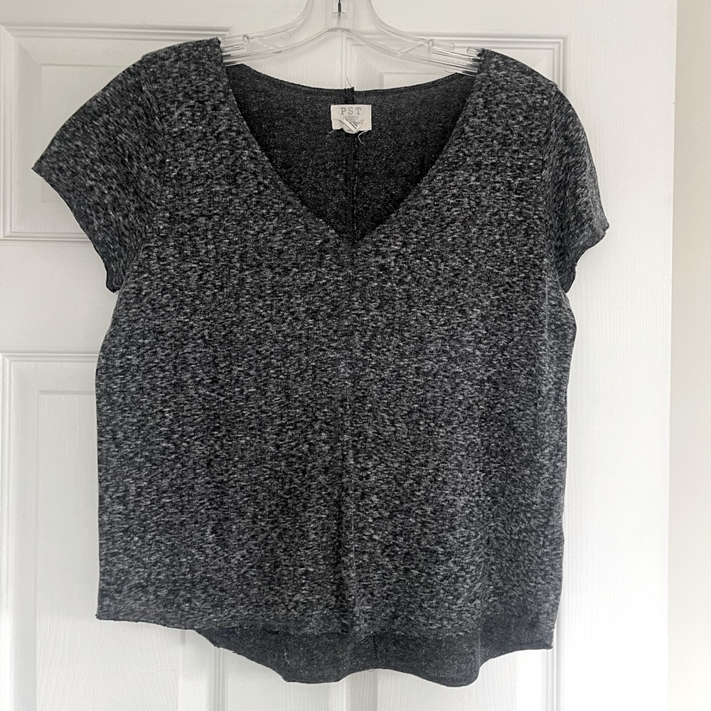 Grey V neck t shirt